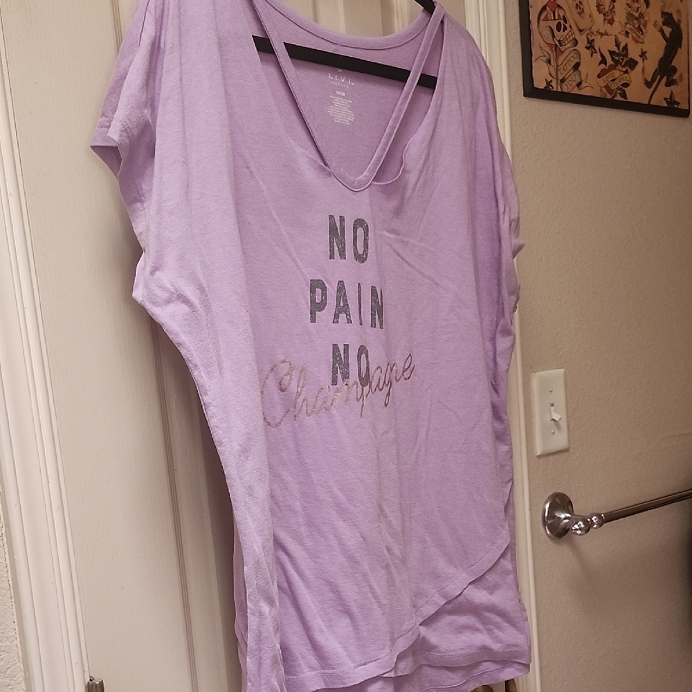 Purple Relaxed Short Sleeve Tee